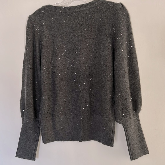 NWT WHBM Vneck Sequin Sweater - Picture 7 of 9